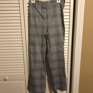 H&M houndstooth flare ankle pants